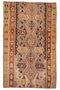 Traditional patterned rug with geometric design 