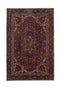 7'3" x 10'11" Handmade Vintage Oversize Red Living Room Rug