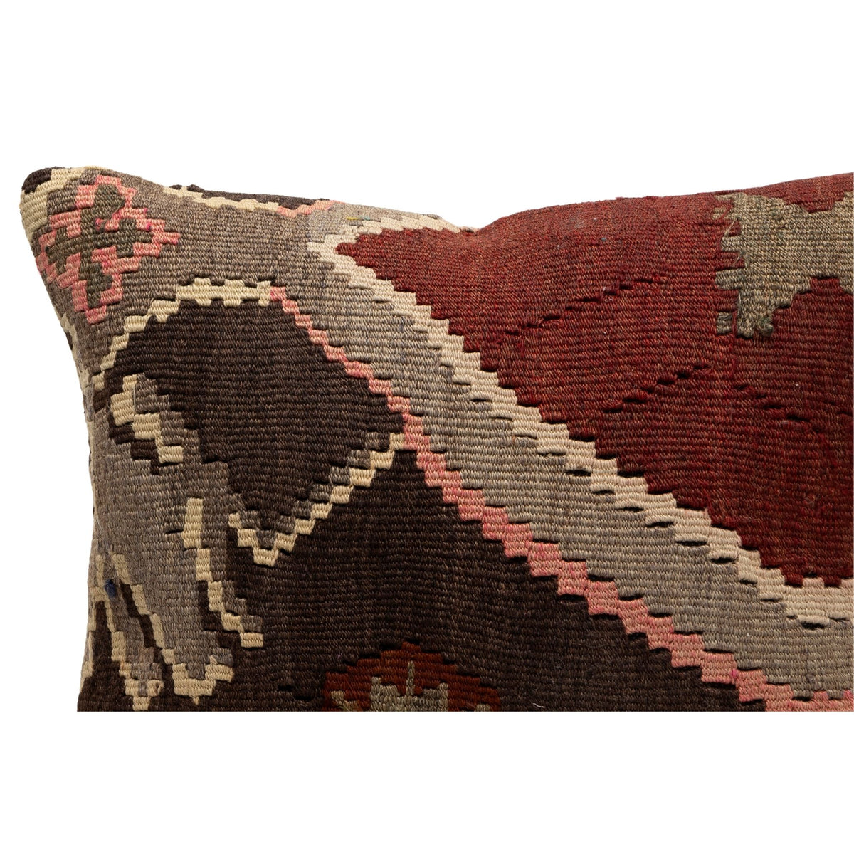 Handmade Kilim Throw Pillow Cover 16" x 16"