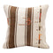 Decorative pillow with brown and orange stripes 