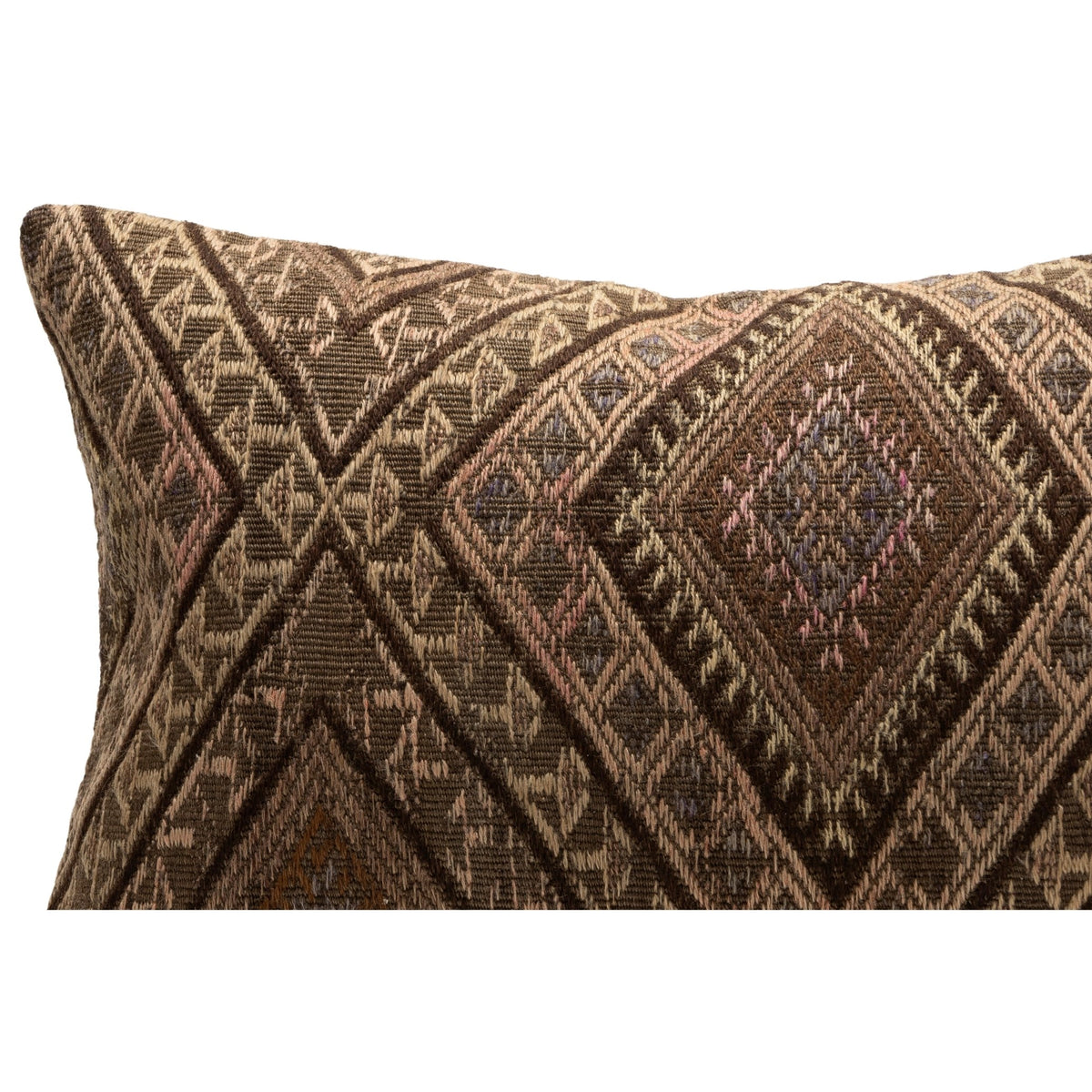 Geometric Oriental Kilim Cushion Cover 16" x 24"