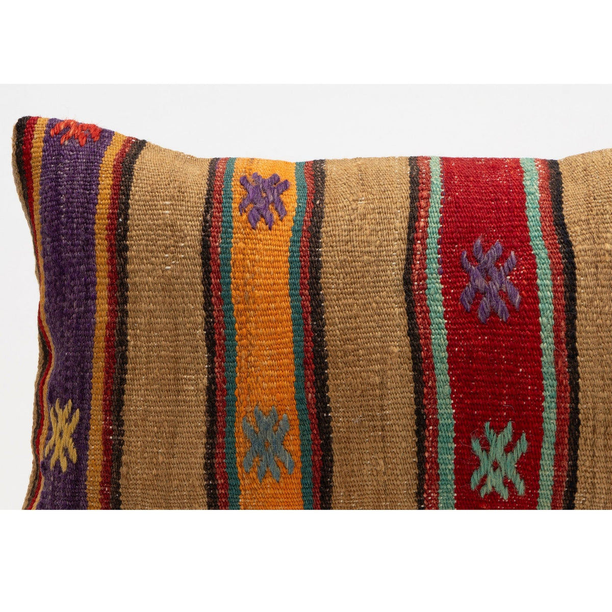 Vintage Striped Kilim Cushion Cover 12" x 20"