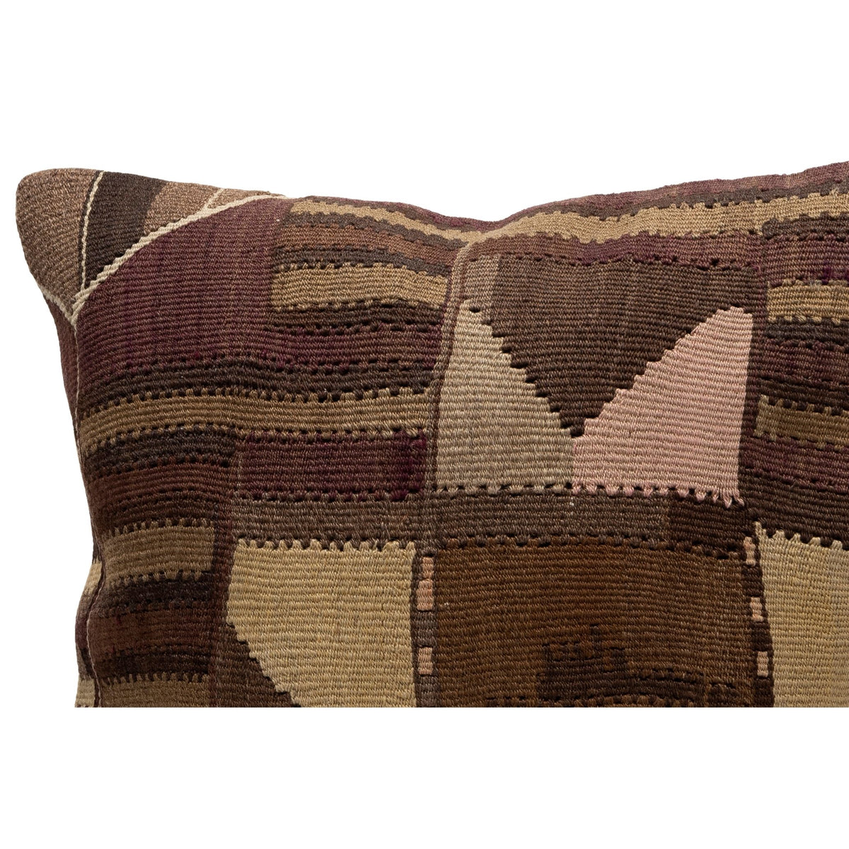 Handmade Brown Throw Pillow Cover 20" x 20"