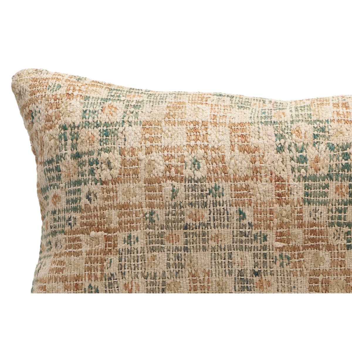 Handwoven Kilim Throw Pillow Cover 12" x 20"