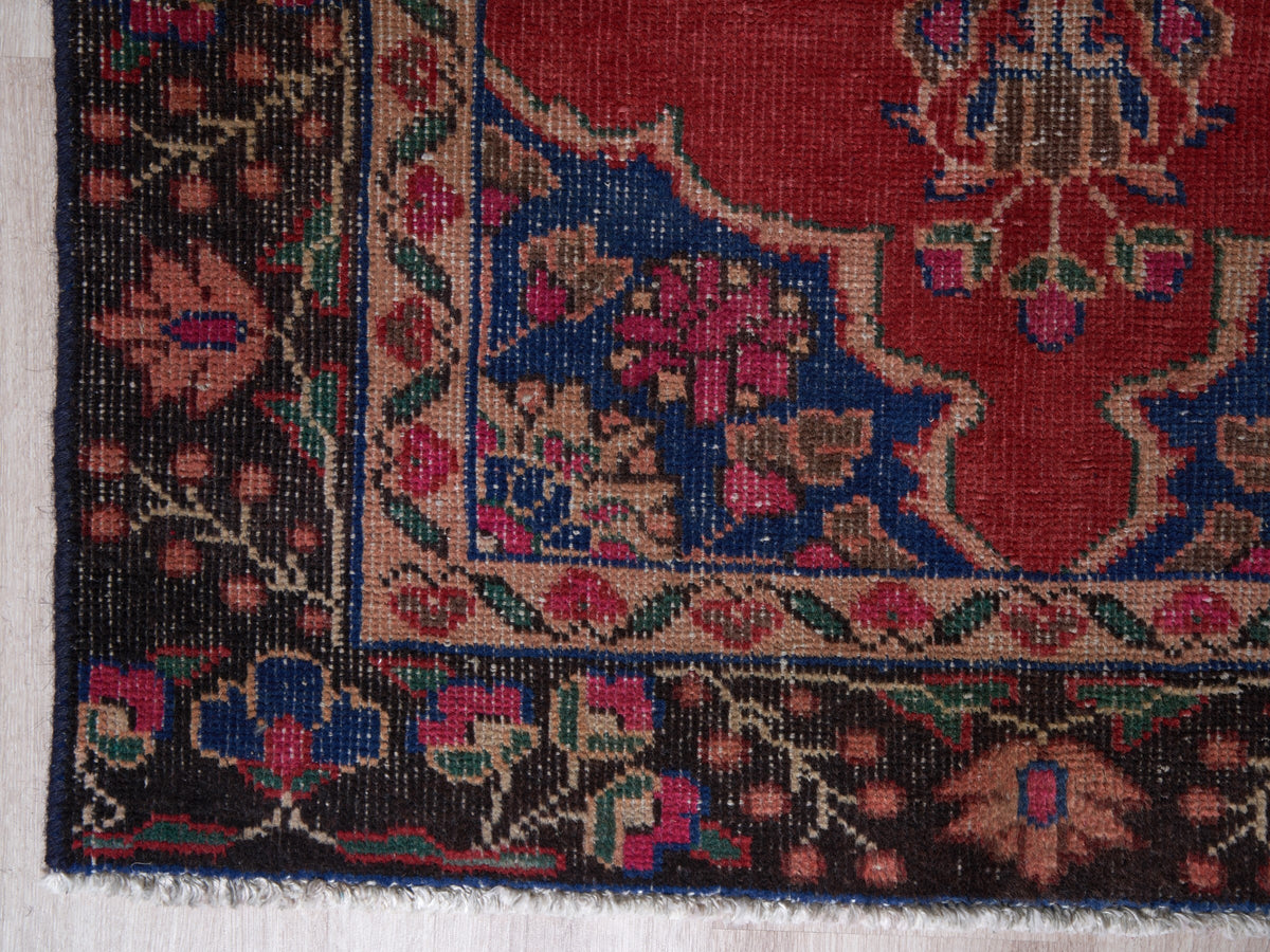 3'3" x 10'1" Oriental Red Persian Style Runner Rug