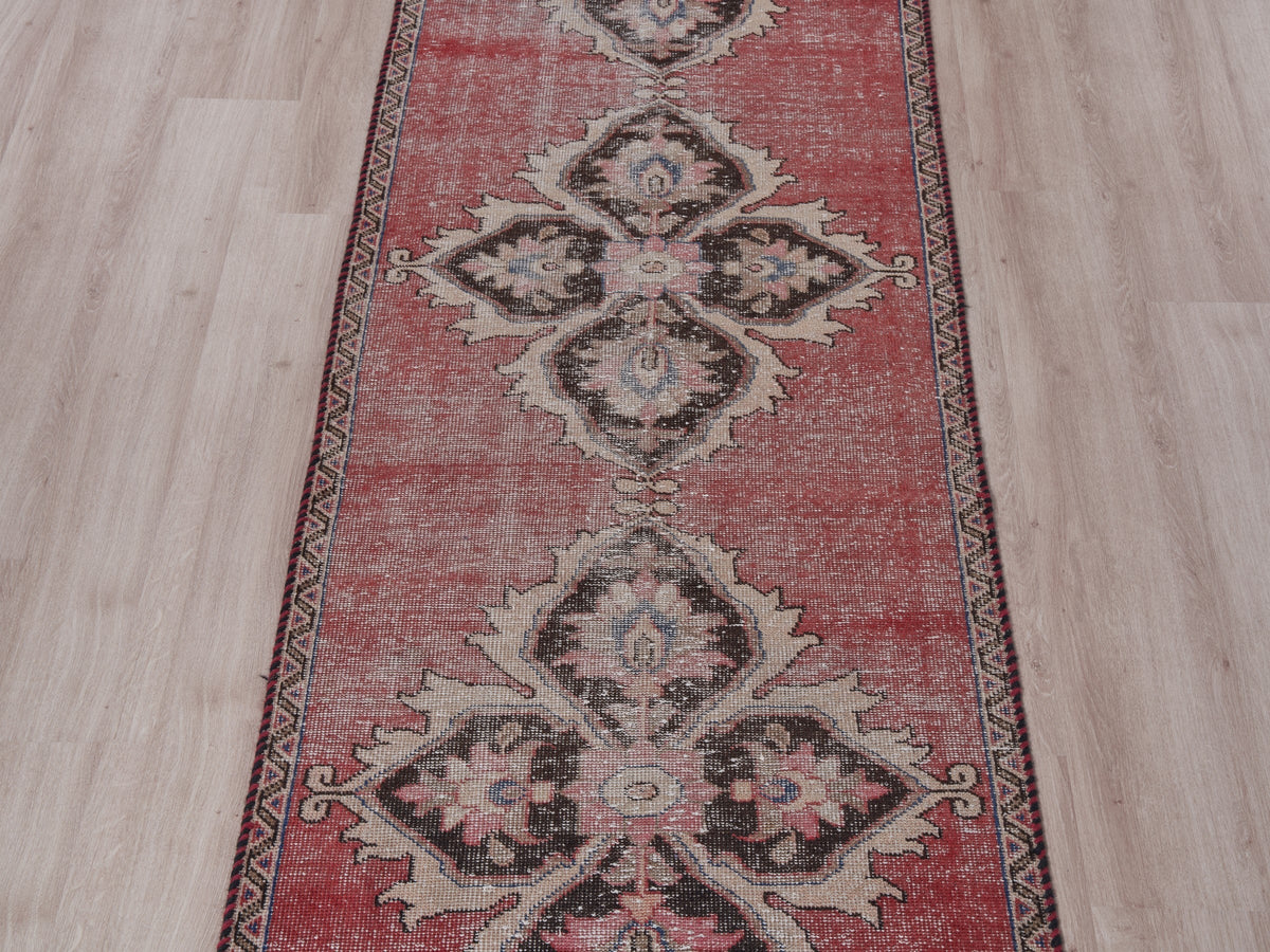 2'7" x 9'2" Red Oriental Persian Style Runner Rug