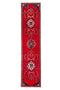 2'7" x 12'5" Handwoven Red Vintage Runner Rug