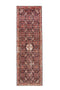 3'2" x 9'10" Handmade Vintage Oriental Style Runner Rug