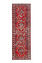 3'3" x 10'Handmade Vintage Turkish Red Runner Rug