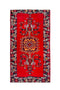 4'2" x 7'9" Vintage Turkish Red Runner Rug