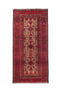 2'11" x 6'7" Vintage Turkish Red Runner Rug