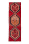 2'7" x 8'5" Vintage Turkish Red Runner Rug