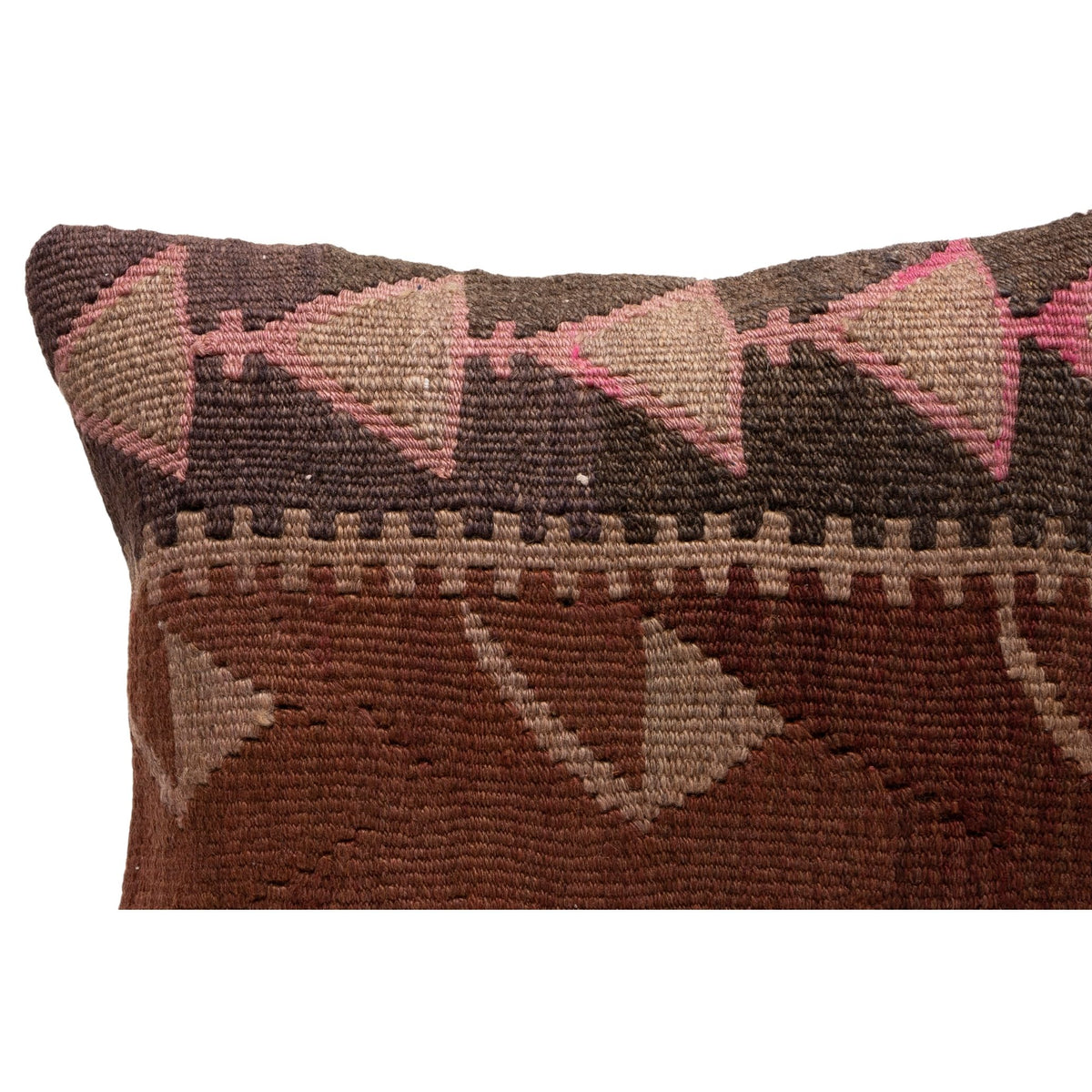 Authentic Kilim Throw Pillow Case 16" x 16"