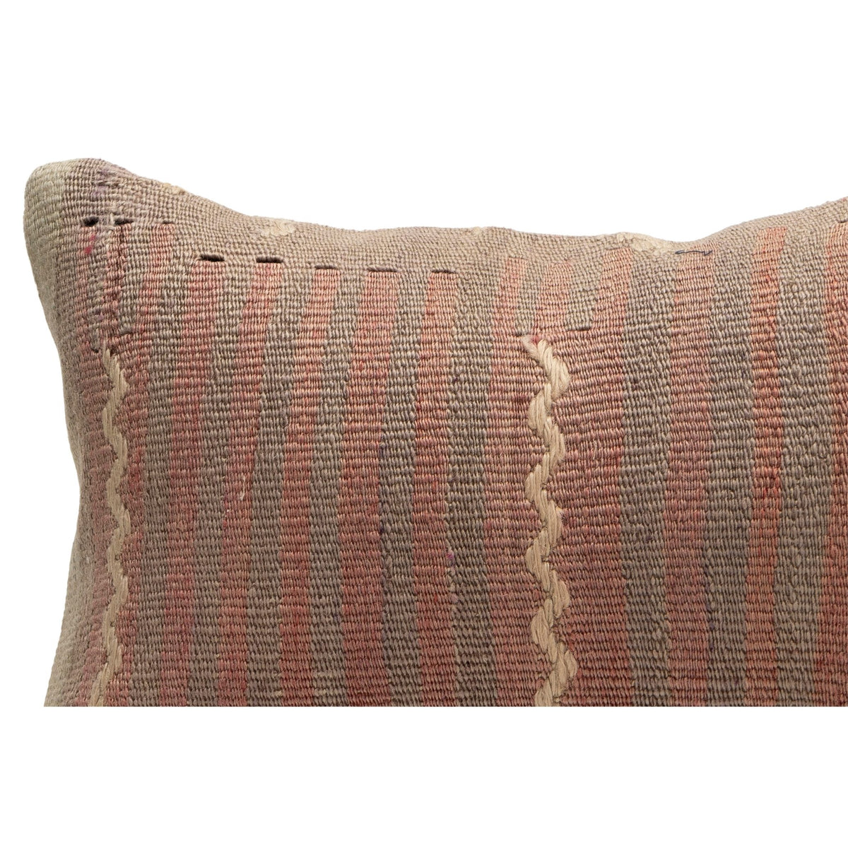 Handwoven Kilim Throw Pillow Cover 12" x 20"