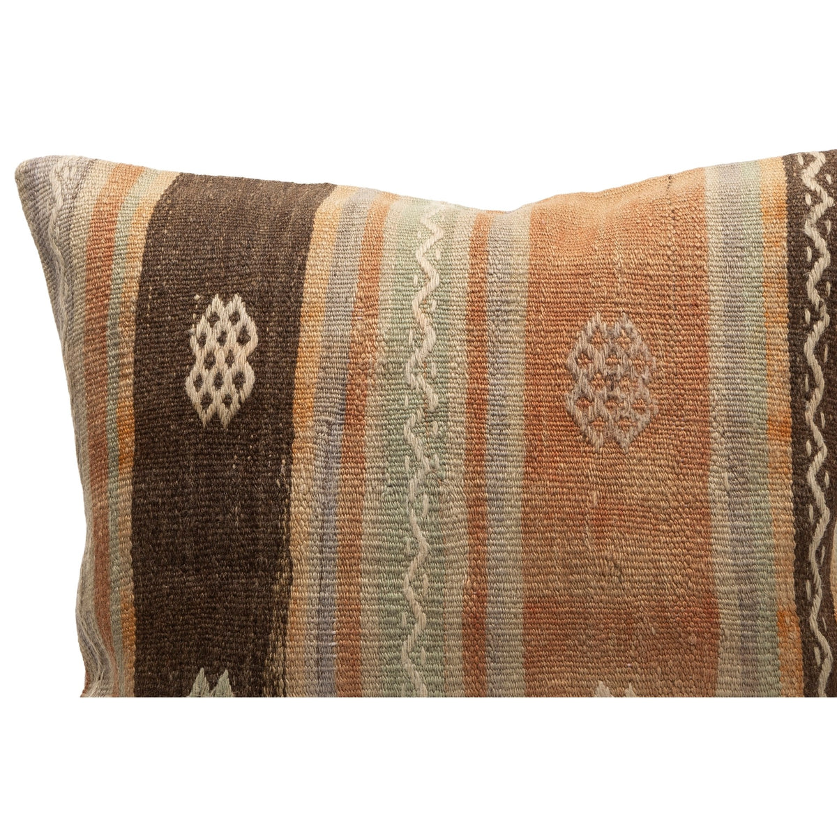 Handmade Neutral Kilim Pillow Cover 20" x 20"