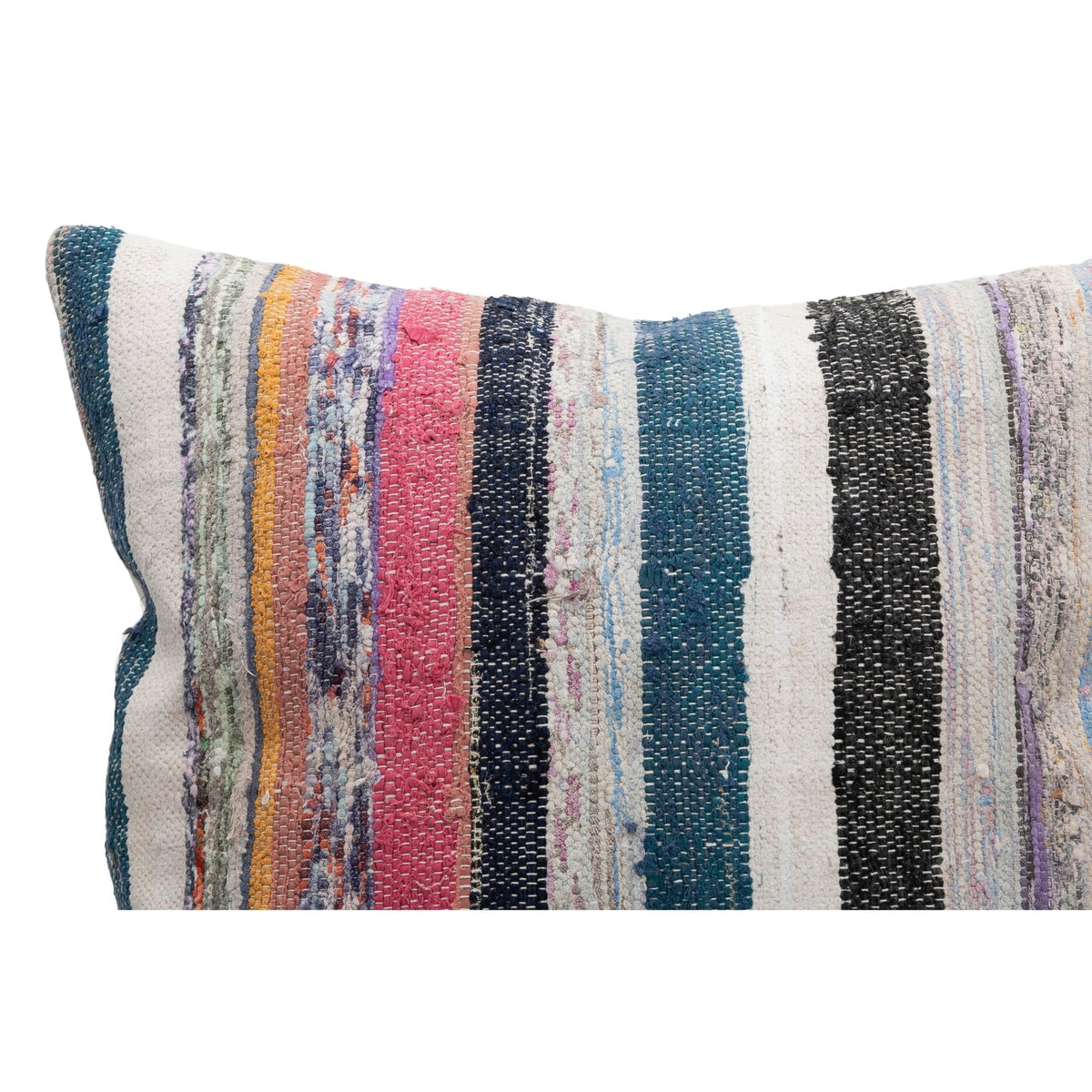 24" x 24" Striped Handmade Kilim Pillow Cover