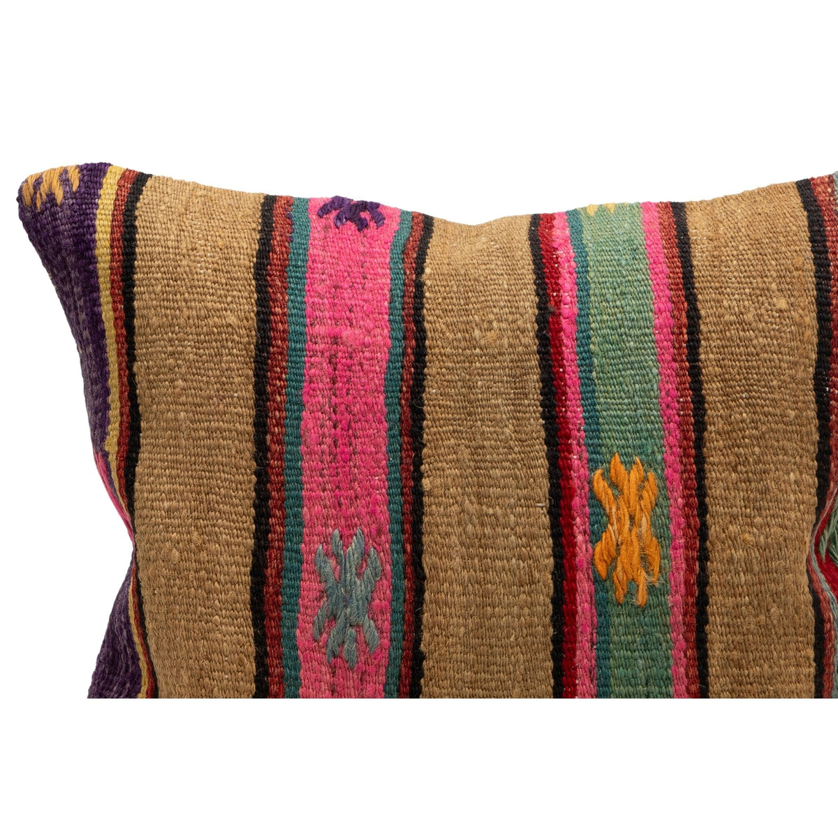 Authentic Kilim Throw Pillow Case 16" x 16"