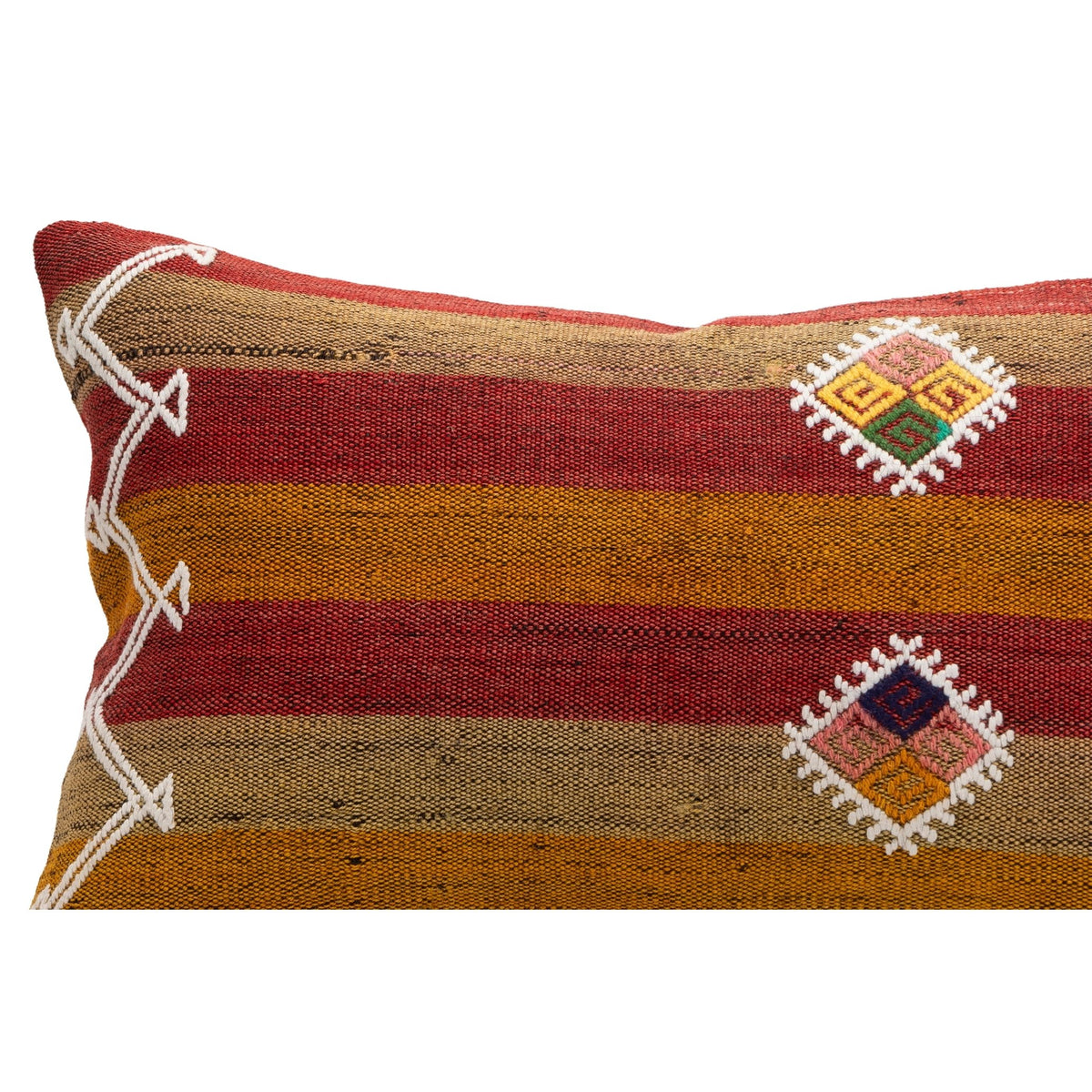 Striped Boho Throw Pillow Cover