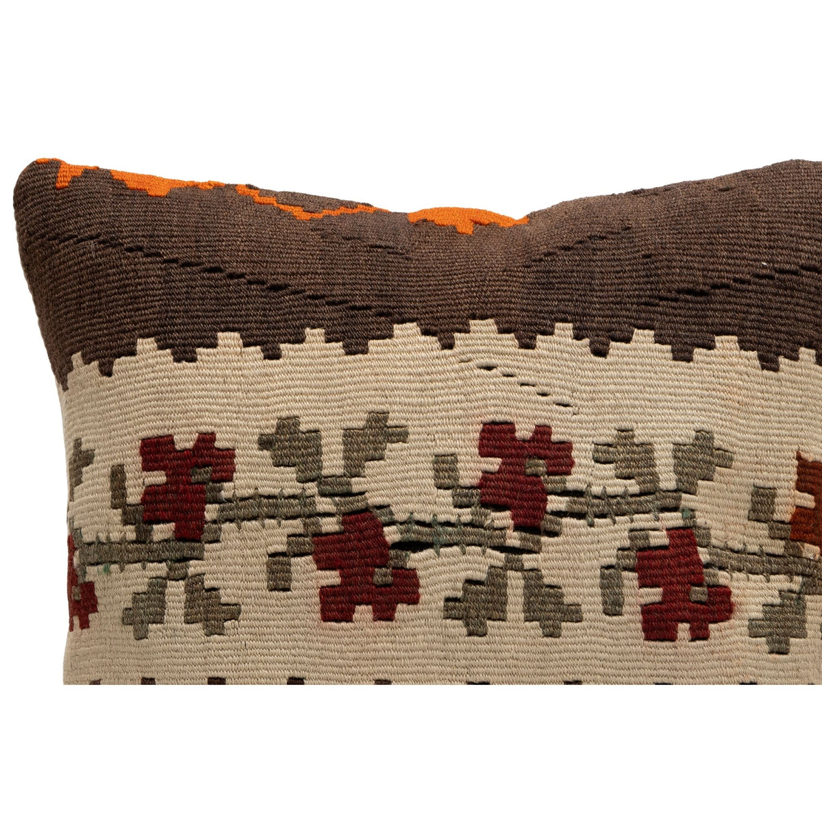 Handmade Kilim Throw Pillow Cover 16" x 16"