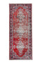 3'9" x 10'4" Vintage Turkish Runner Rug