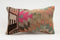 Handmade Turkish Kilim Lumbar Pillow 12x20