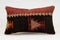 Handmade Turkish Kilim Lumbar Pillow 12x20