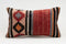 Handmade Turkish Kilim Lumbar Pillow 12x20