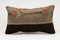 Handmade Turkish Kilim Lumbar Pillow 12x20