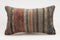 Handmade Turkish Kilim Lumbar Pillow 12x20