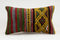 Vintage Kilim Lumbar Pillow 12x20