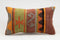 Vintage Kilim Lumbar Pillow 12x20