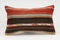Handwoven Turkish Kilim Pillow Cover 12x20