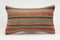 Handwoven Turkish Kilim Pillow Cover 12x20