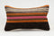 Handwoven Turkish Kilim Pillow Cover 12x20