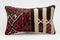 Handwoven Turkish Kilim Pillow Cover 12x20