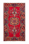 4'4" x 7'10" Handmade Vintage Medium Area Rug
