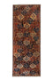 4'3" x 11'7" Vintage Oriental Design Runner Rug