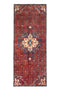 3'11" x 9'9" Vintage Turkish Kitchen Hallway Entryway Runner Rug