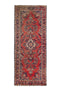 2'9" x 6'11" Handwoven Small Red Runner Rug