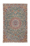2'7" x 4'2" Handwoven Green Oriental Style Rug