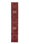 1'7" x 9'2" Vintage Turkish Oriental Style Red Runner Rug