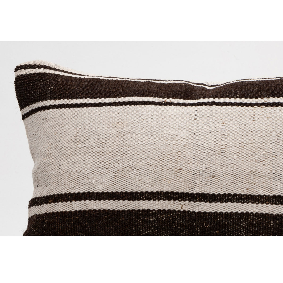 Striped Handmade Kilim Throw Pillow Cover 12" x 20"