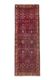 3'4" x 10'3" Handwoven Turkish Runner Red Rug