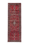 3'5" x 9'8" Handwoven Turkish Red Runner Rug