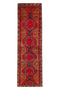 2'9" x 12'3" Handmade Vintage Red Runner Rug