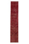 1'10" x 9'6" Vintage Turkish Red Runner Rug