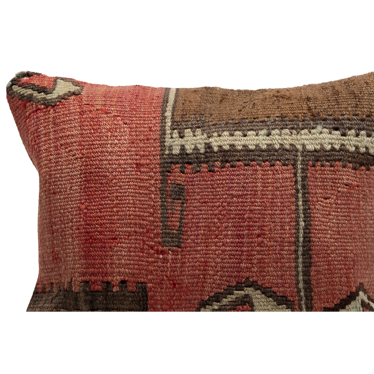 Handwoven Kilim Throw Pillow Cover 16" x 16"