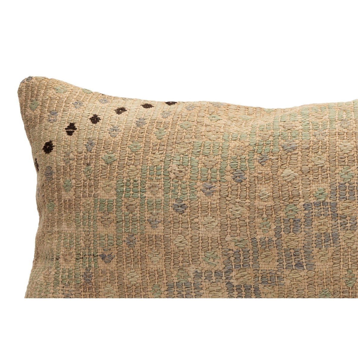 Handwoven Kilim Throw Pillow Cover 12" x 20"