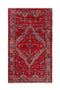 4' x 7' Vintage Handmade Red Small Rug