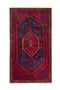 3'10" x 6'11" Handwoven Red Blue Small Area Rug